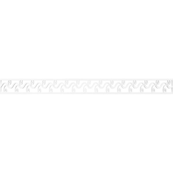 Ekena Millwork Tilden Fretwork 0.375 in. D x 46.375 in. W x 4 in. L PVC Panel Moulding