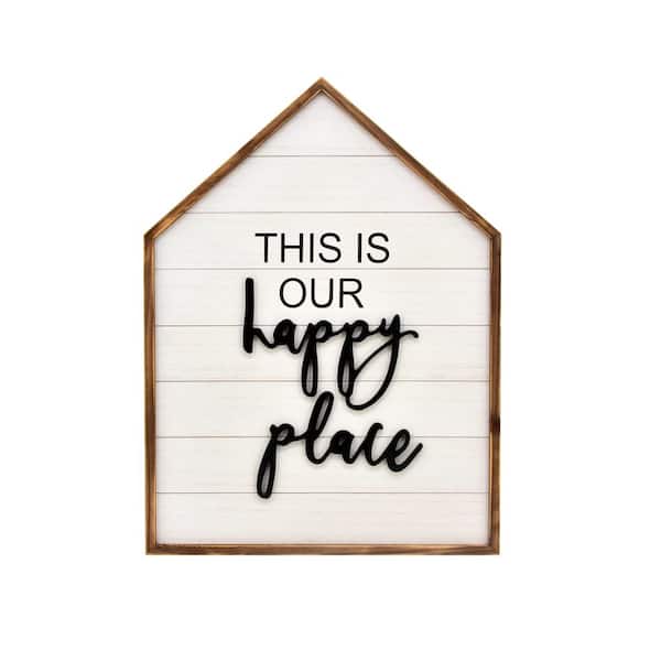This Is Our Happy Place Wooden Sign