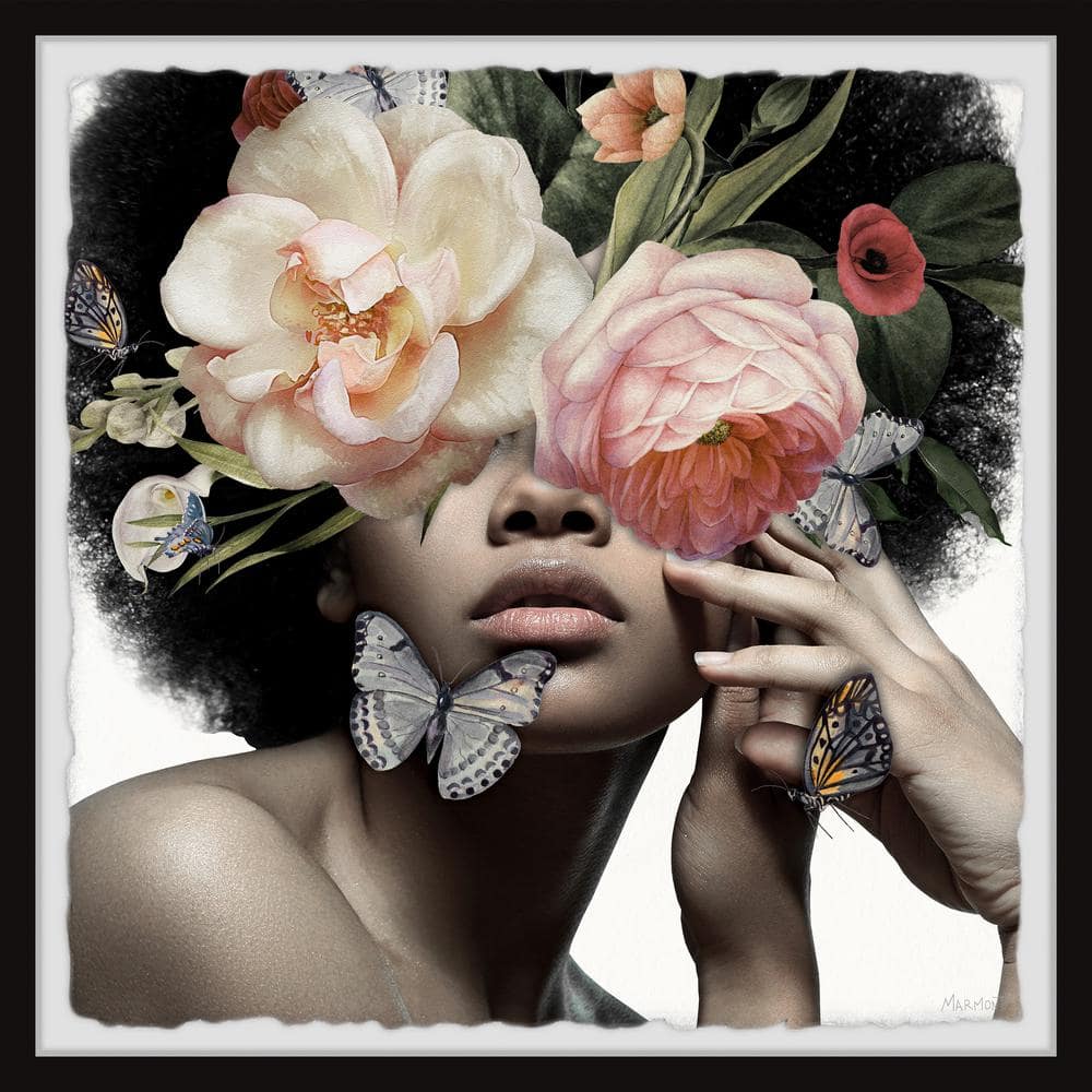 Butterfly Surprise by Marmont Hill Framed People Art Print 12 in. x 12 in.