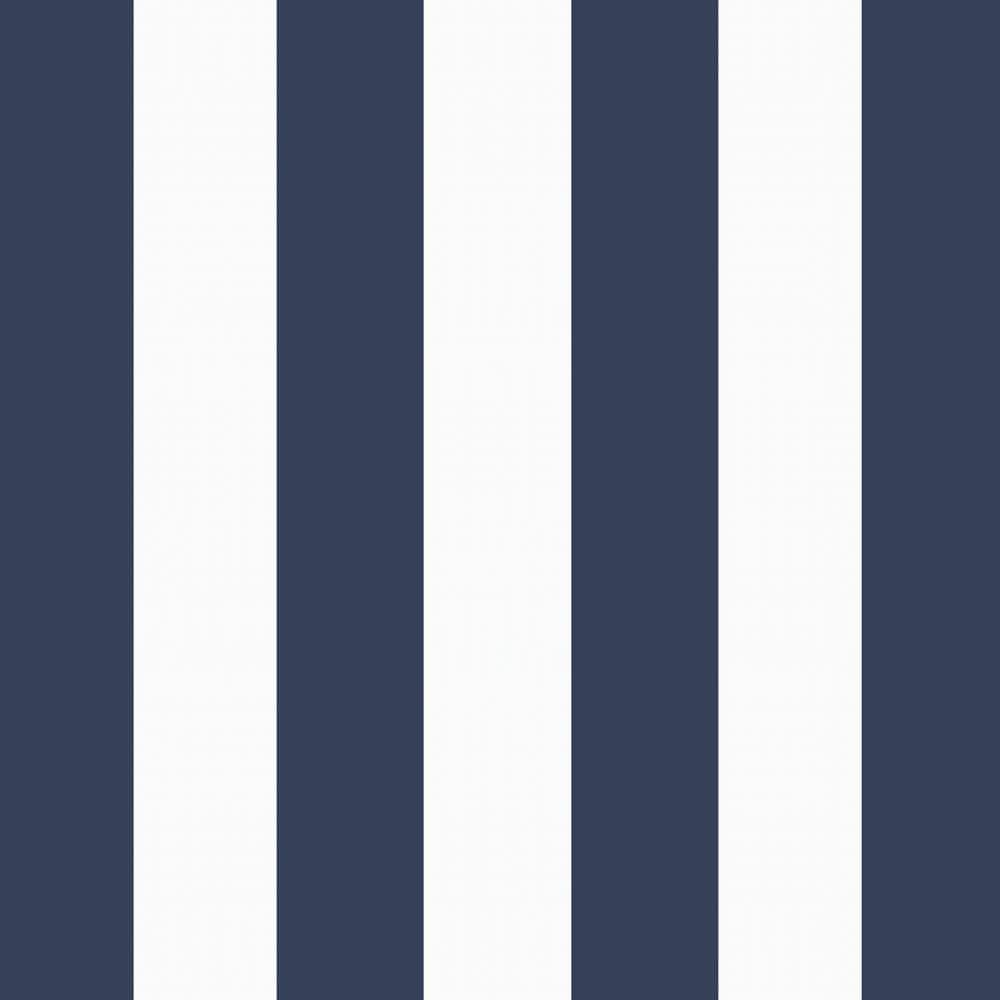 Sapphire Blue Cabana Stripe Outdoor Deep Seat Cushion Set