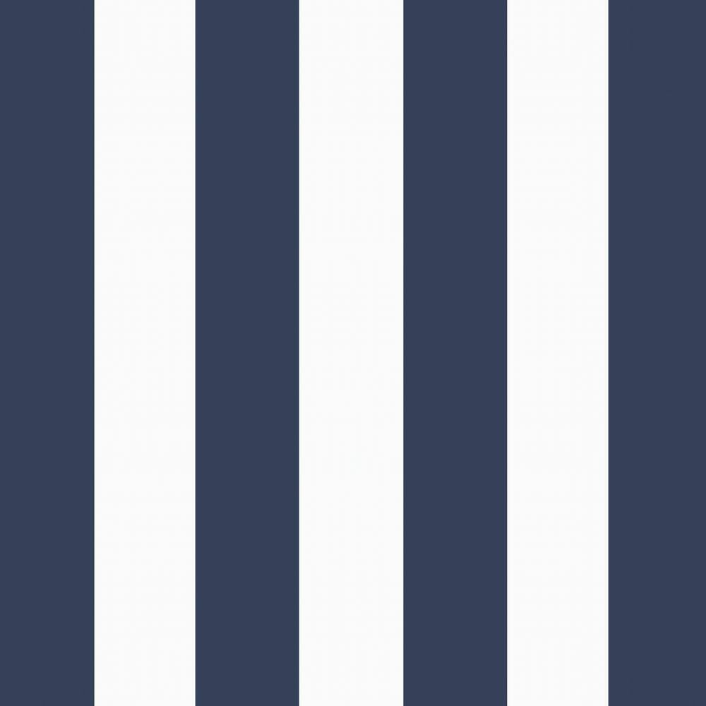 Sapphire Blue Cabana Stripe Outdoor Adirondack Chair Cushion
