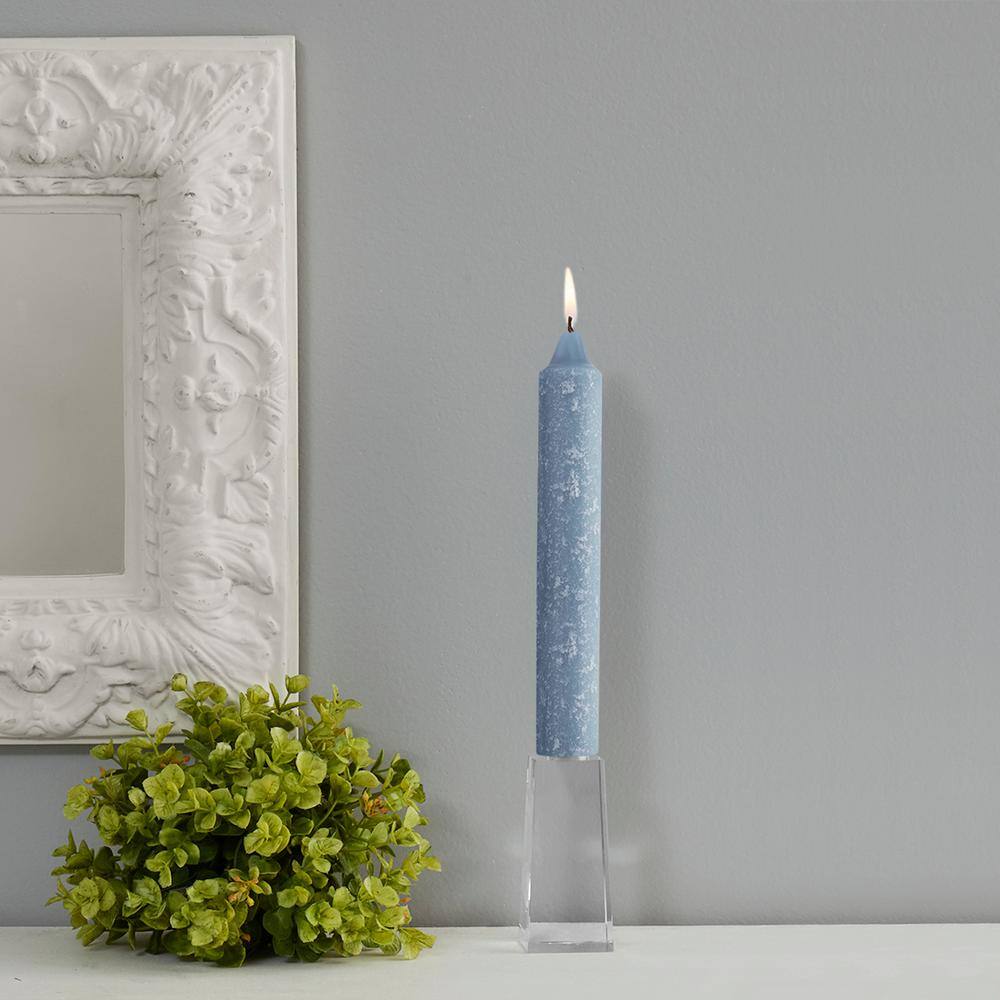 Williamsburg Blue Beeswax Enhanced 9" Timberline Taper Candles - Set of 4