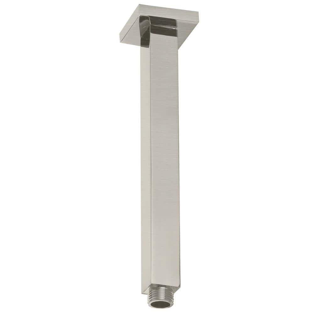 Satin Nickel Ceiling Mounted Square Shower Arm