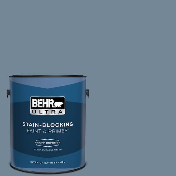 BEHR ULTRA 1 gal. #570F-5 Skipper Extra Durable Satin Enamel Interior Paint & Primer