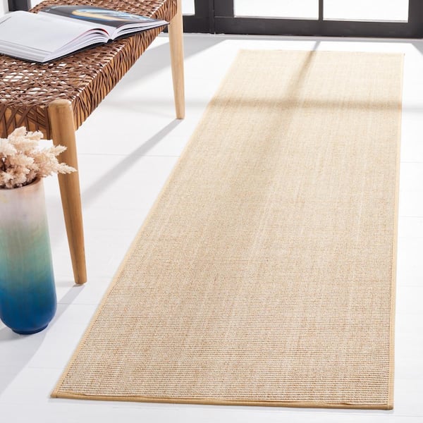 Martha Stewart Beige/Ivory 2 ft. x 12 ft. Basket Marle Runner Rug