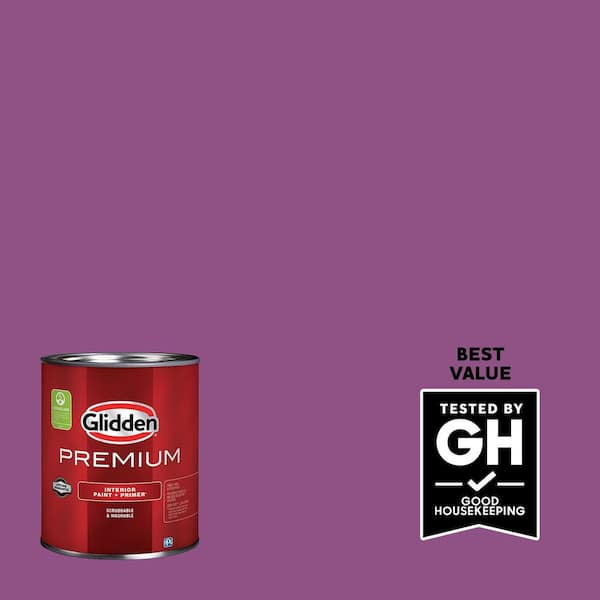Glidden Premium 1 qt. PPG1251-7 Grape Juice Flat Interior Latex Paint