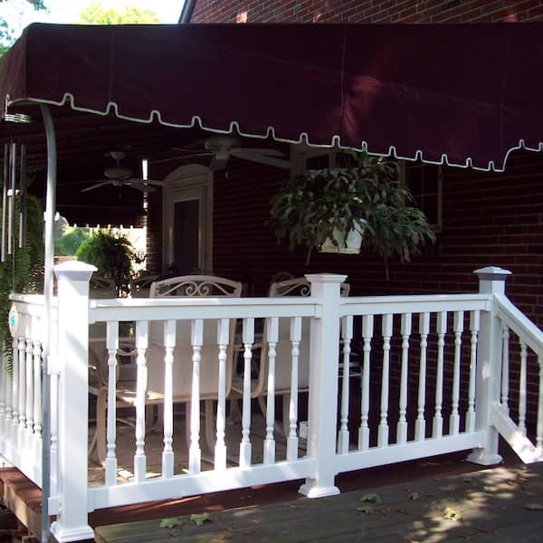 Weatherables Vanderbuilt/Delray/Bellaire/Vilano White Straight Railing Bracket Kit (4-Piece)