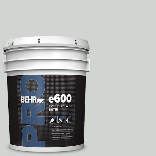 BEHR PRO 5 gal. #PPU12-11 Salt Glaze Satin Exterior Paint
