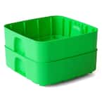 The Essential Living Composter 76.8 oz. Worm Composter Expansion Tray Set in Green
