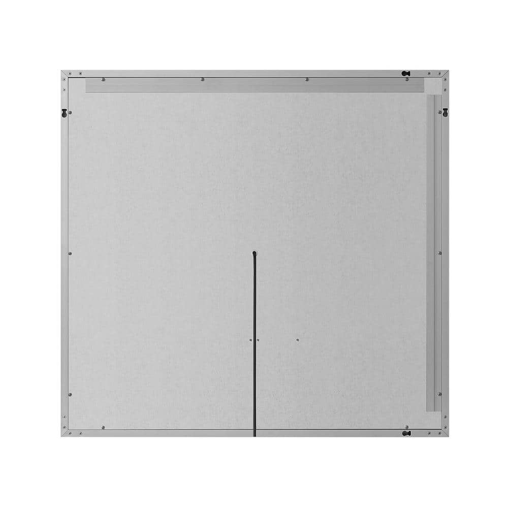 Miramar 34" x 36" Frameless LED Lighted Vanity Mirror with Dimmer and Defogger