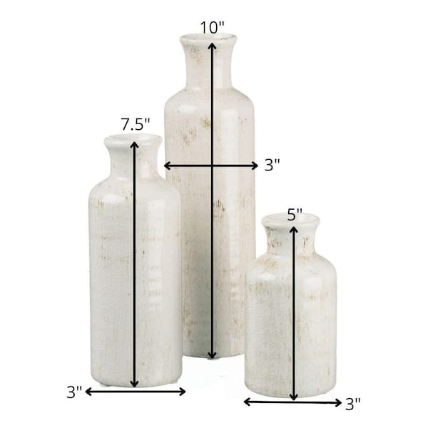 Lenor Decor Orange Juice Vase, 2 Vase Set. Ceramic Carton Vase and Sli