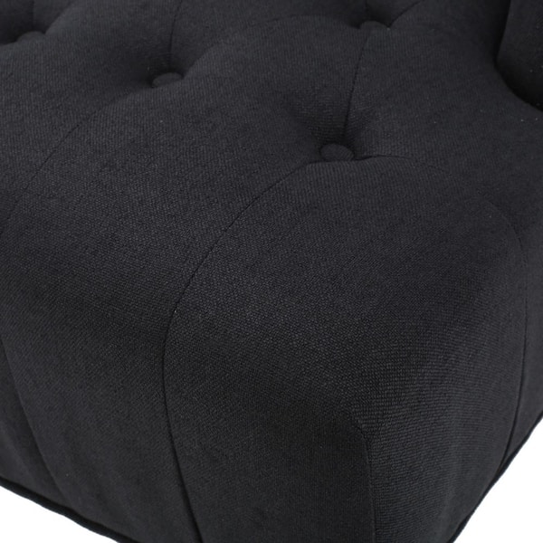 Noble House Toddman Dark Charcoal Polyester High Back Club Chair 10810 -  The Home Depot