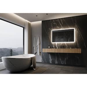 Backlit 48 in. W x 28 in. H Rectangular Frameless Wall Mounted Bathroom Vanity Mirror 6000K LED