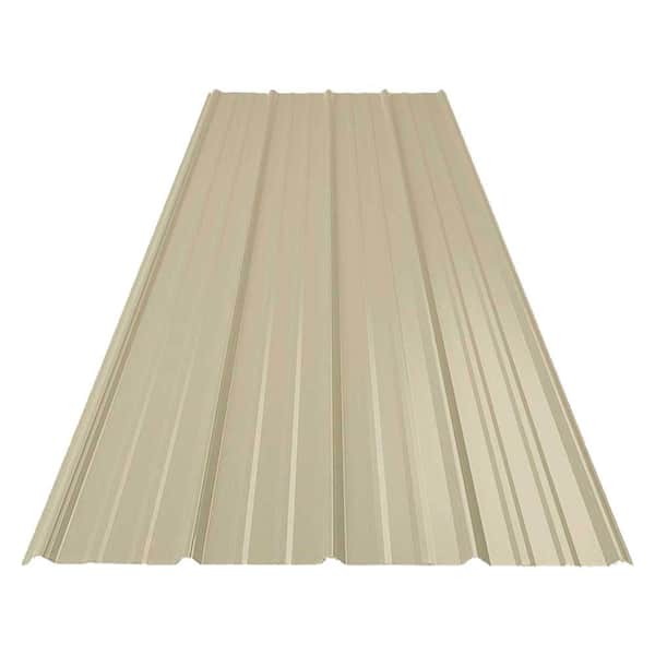 Gibraltar Building Products 14 ft. SM-Rib Galvalume Steel 29-Gauge Roof/Siding Panel in Stone