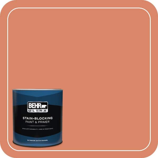 BEHR ULTRA 1 qt. #M180-5 King Salmon Satin Enamel Exterior Paint & Primer
