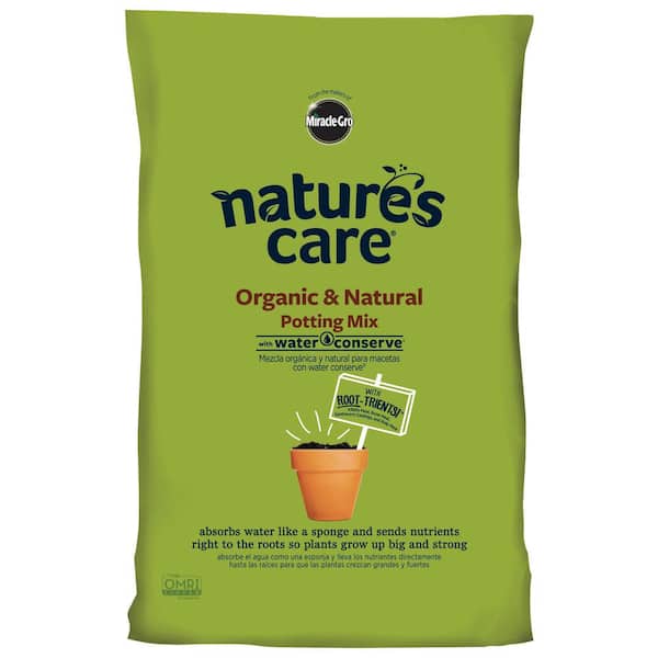 Miracle-Gro Nature's Care 16 qt. Organic and Natural Potting Mix with Water Conserve