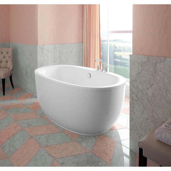 KOHLER Sunstruck 65.5 in. x 35.5 in. Soaking Bathtub with KOHLER Sunstruck 65.5 in. x 35.5 in. Soaking Bathtub with