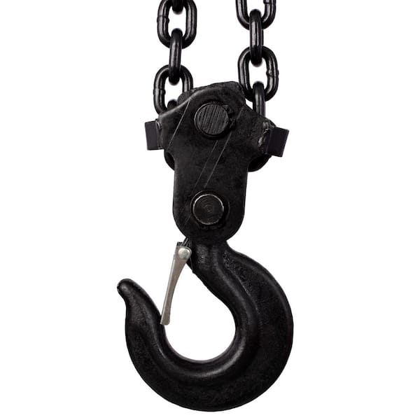 Kahomvis Chain Hoist 4400 lbs 10 ft Steel Manual Chain Hoist Log Hook with 2 Heavy Duty Hooks | GH-QPW4-613