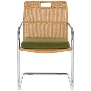 Malou Olive/Natural 16.14 in. Rattan Dining Chair