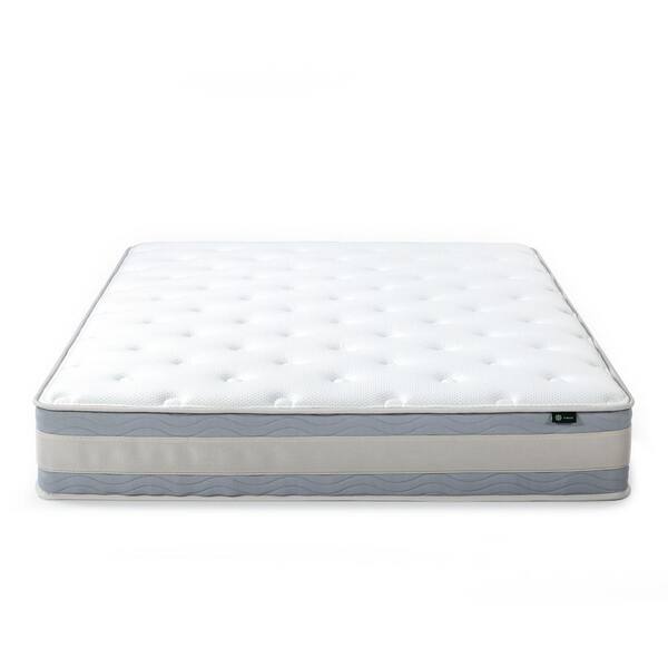 Zinus Twin Medium Cooling Quilted Pocket Spring Hybrid 10 in. Mattress