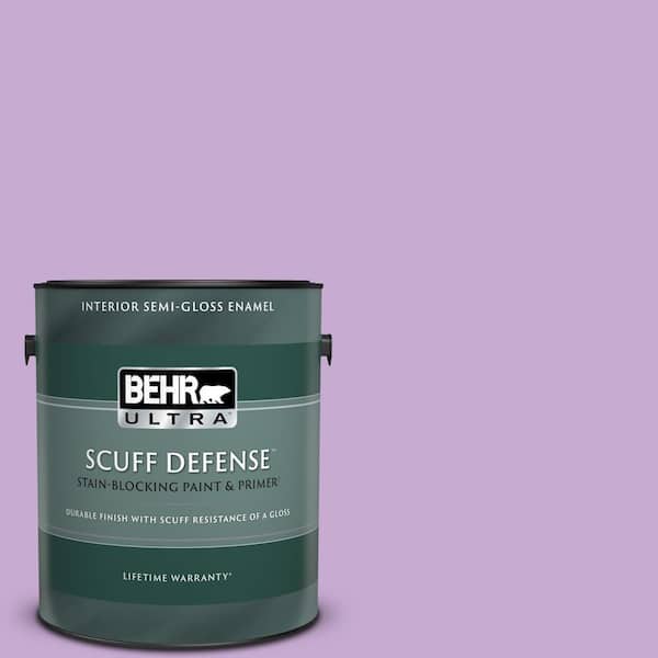 BEHR ULTRA 1 gal. #660B-4 Pale Orchid Extra Durable Semi-Gloss Enamel Interior Paint & Primer