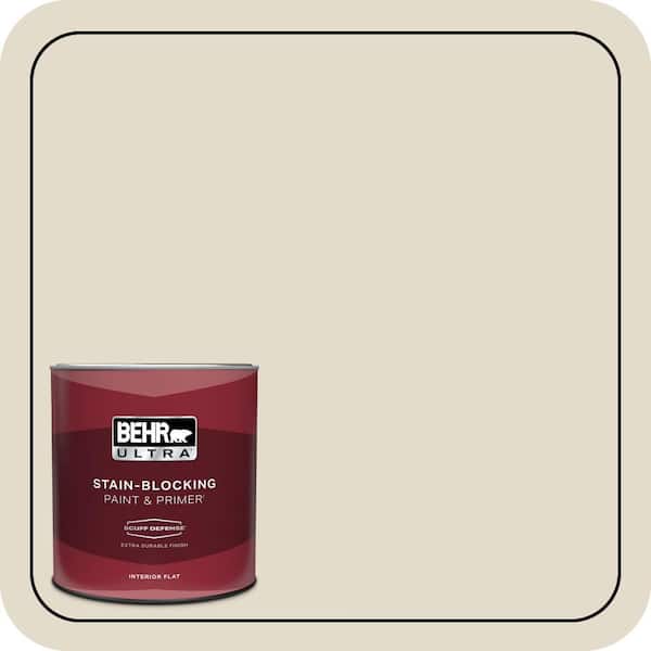 BEHR ULTRA 1 qt. #PPU7-16 Vintage Linen Extra Durable Flat Interior Paint & Primer