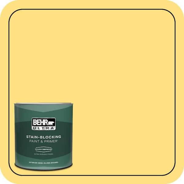 BEHR ULTRA 1 qt. #370B-4 June Day Extra Durable Semi-Gloss Enamel Interior Paint & Primer