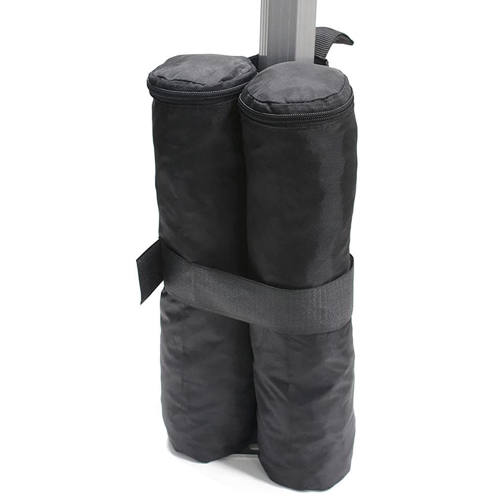 King Canopy Set Dual Cylinder Wrap Around Bags, Black - 4 count