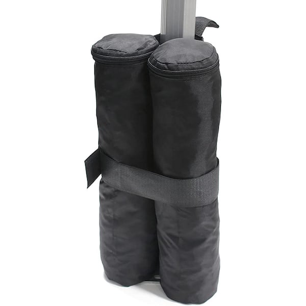 King Canopy King Canopy Weight Bags for Instant Pop Up Canopy, Sand Bags, Leg Weight, 4 Pack, Black, INAWB400