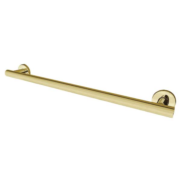 Berwyn 36 in. x 1.25 in. Grab Bar in Polished Brass