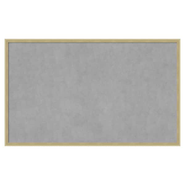 Amanti Art Lucie Champagne 41 in. x 25 in Framed Magnetic Board