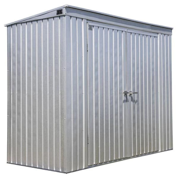 Elite 8 ft. W x 4 ft. D Galvalume Metal Premium Vented Corrosion Resistant Steel Storage Shed 28 sq. ft.