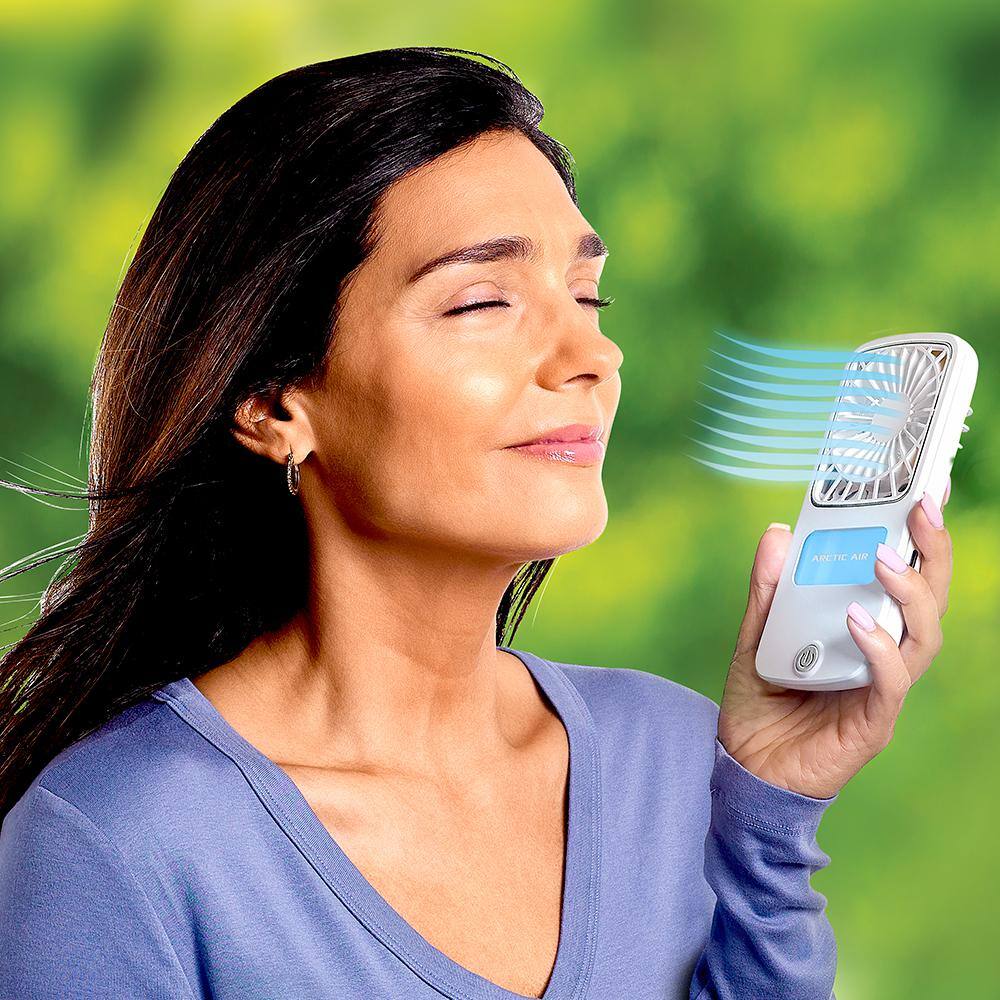 White Portable Pocket Evaporative Cooler with Hydro-Chill Technology