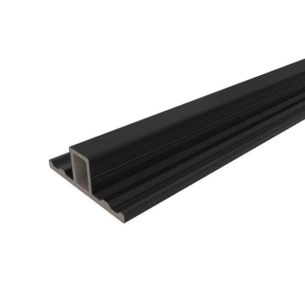 NewTechWood European Siding System 3.94 in. x 1.38 in. x 8 ft. Composite Siding Butt Joint Trim Indian Ebony