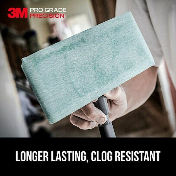 3M Pro Grade 4-3/16 in. x 11-1/4 in. 120-Grit Drywall Sanding Sheet (5-Pack)