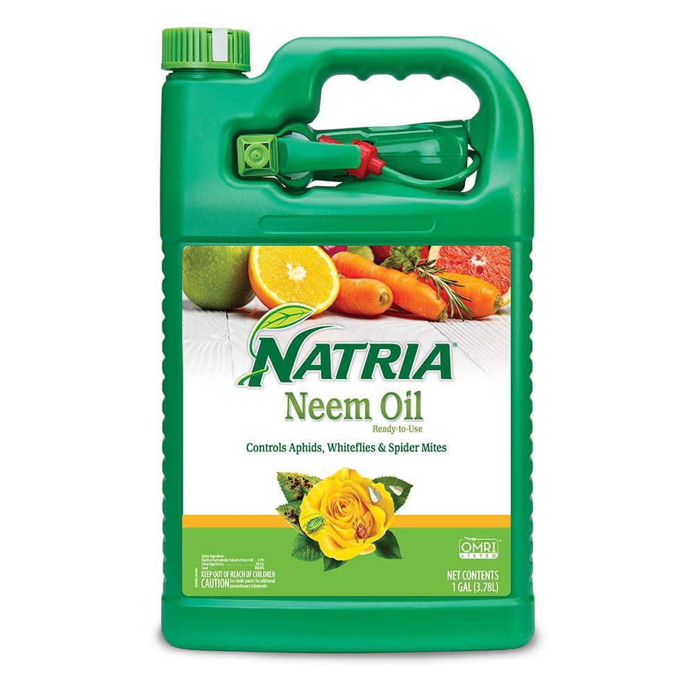 1 Gal. Ready-to-Use Neem Oil Spray for Organic Plants, Insect Killer and Fungicide