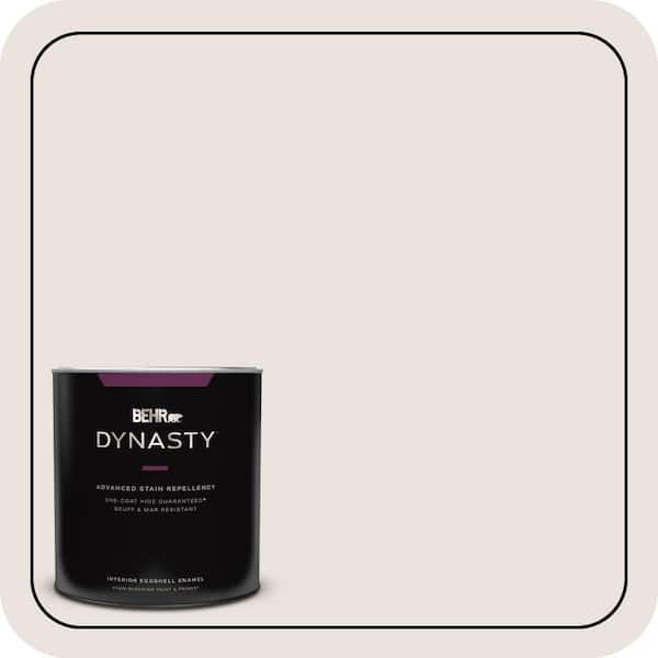 BEHR DYNASTY 1 qt. #ECC-58-2 Earthly White Eggshell Enamel Interior Stain-Blocking Paint and Primer