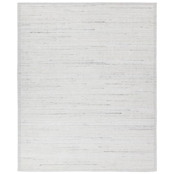 Jaipur Living Vayda 3 ft. x 8 ft. Ivory/Gray Solid Handmade Indoor/Outdoor Runner Area Rug