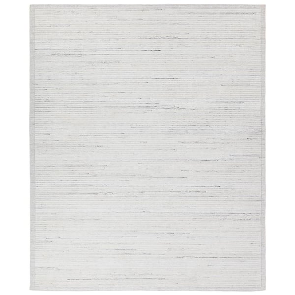 Jaipur Living Vayda 4 ft. x 6 ft. Ivory/Gray Solid Handmade Indoor/Outdoor Area Rug