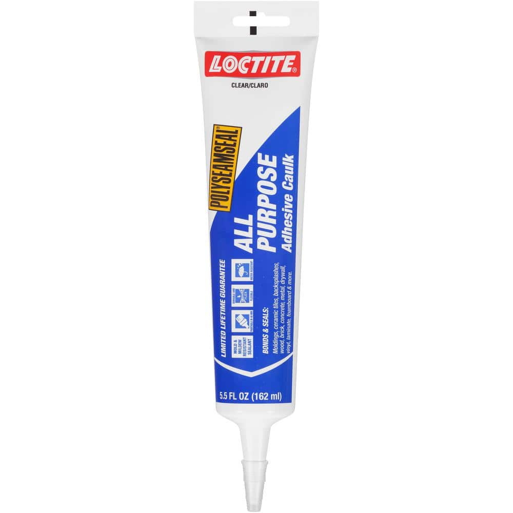 Loctite Polyseamseal 5.5 fl. oz. Clear All-Purpose Adhesive Caulk (12 ...