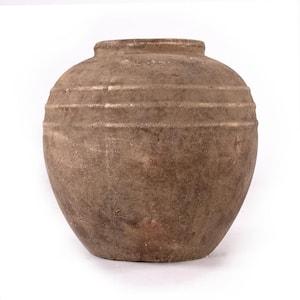 Small Rustic Distressed Jar (8489S B156)