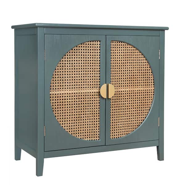 Unbranded 31.5 in. W x 14.96 in. D x 30.91 in. H Bathroom Dark Green Linen Cabinet