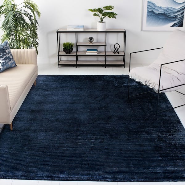 Mirage 9 ft. x 12 ft. India Ink Solid Color Area Rug