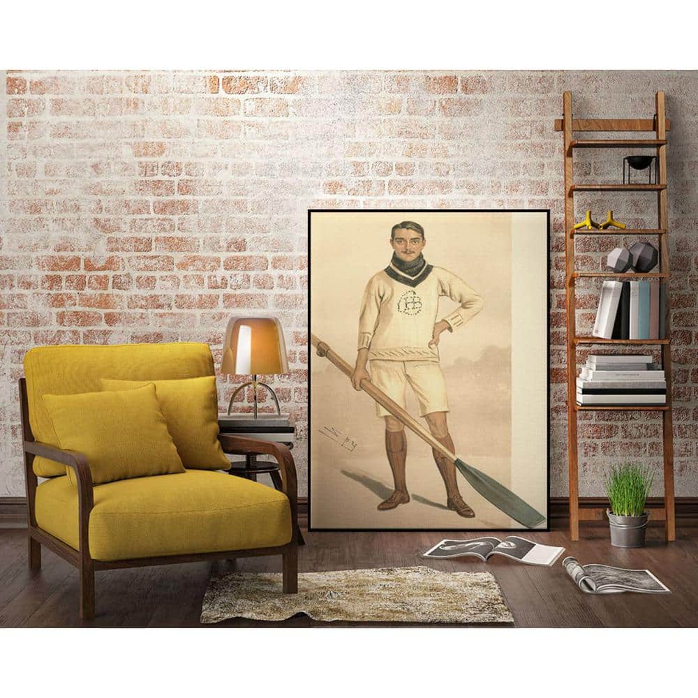 30 in. x 40 in. Vanity Fair Rowing by Spy Framed Wall Art