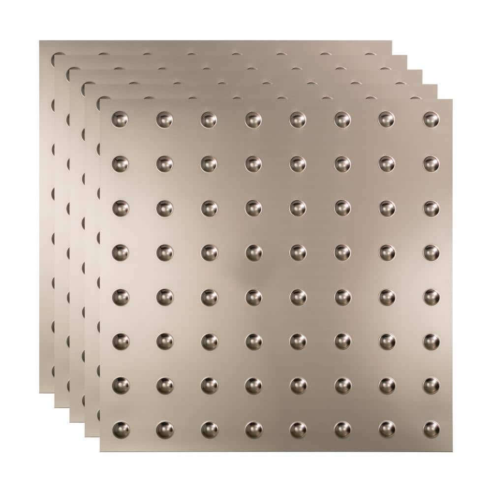 Dome 2 ft. x 2 ft. Brushed Nickel Lay-In Vinyl Ceiling Tile ( 20 sq.ft. ) price history on PriceWatchPro