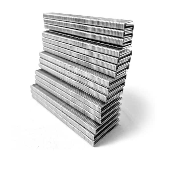 18 Gauge Narrow Crown Staples 304 Stainless Steel for Stapler Universal Fit Strong Penetrability 1920 pcs Pack