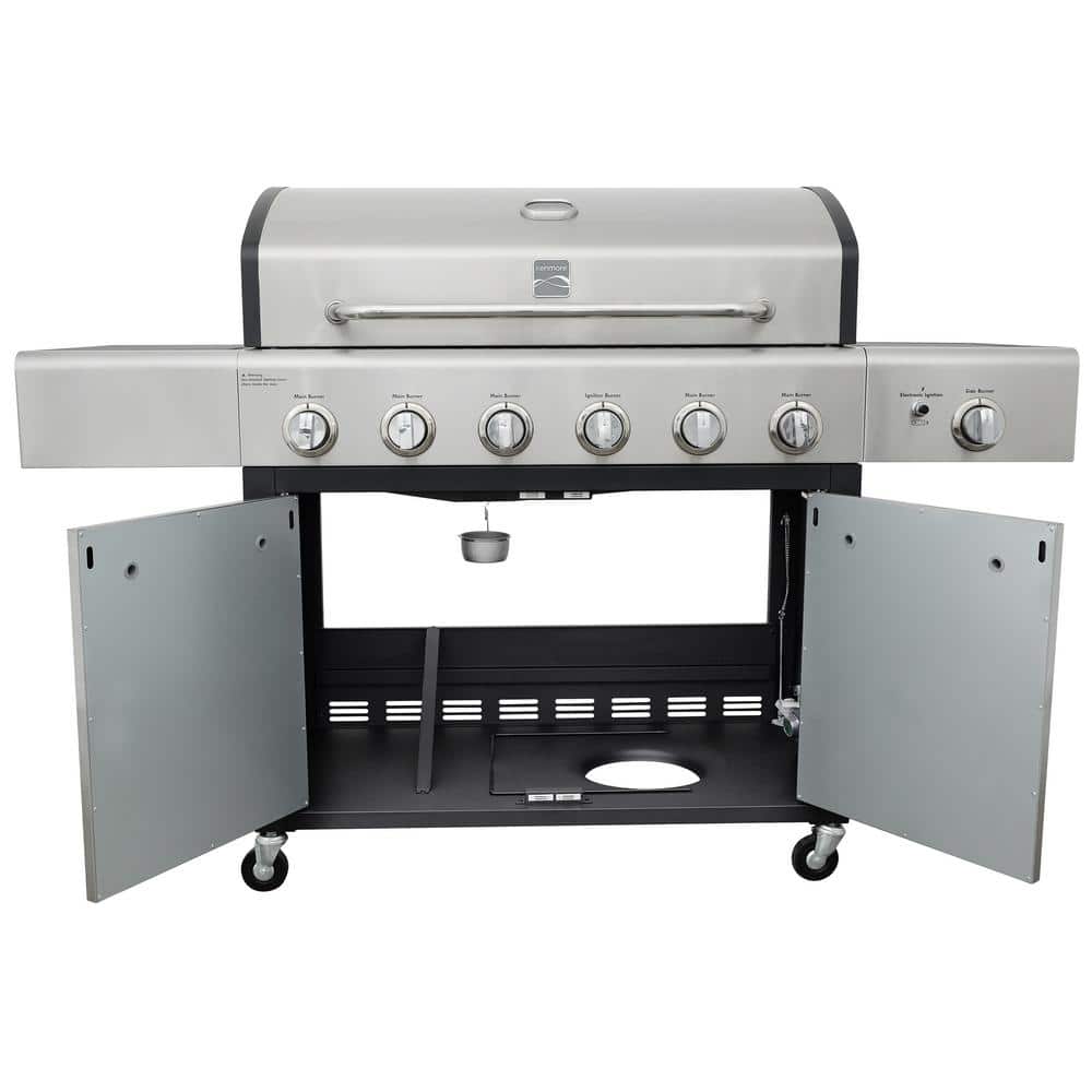 Kenmore XL Stainless Steel Propane Gas Grill with Side Burner