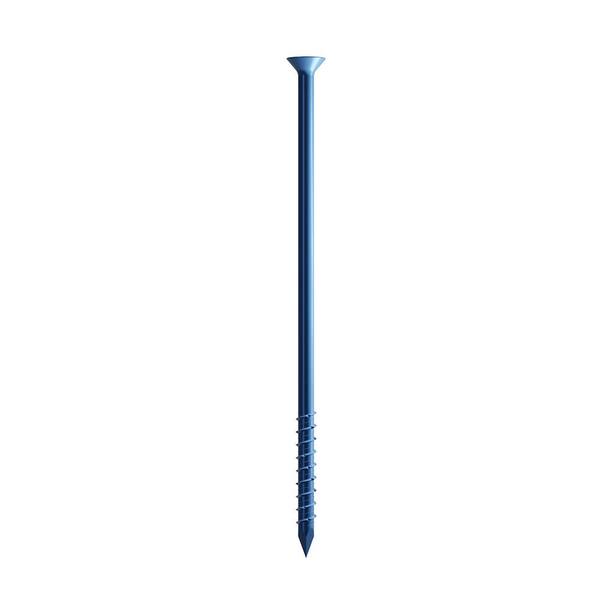 Simpson Strong-Tie Titen 1/4 in. x 6 in. Phillips Flat-Head Concrete and Masonry Screw, Blue (100-Pack)