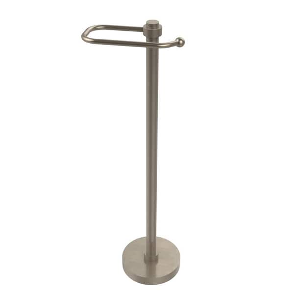 Allied Brass European Style Free Standing Toilet Paper Holder in Antique Pewter