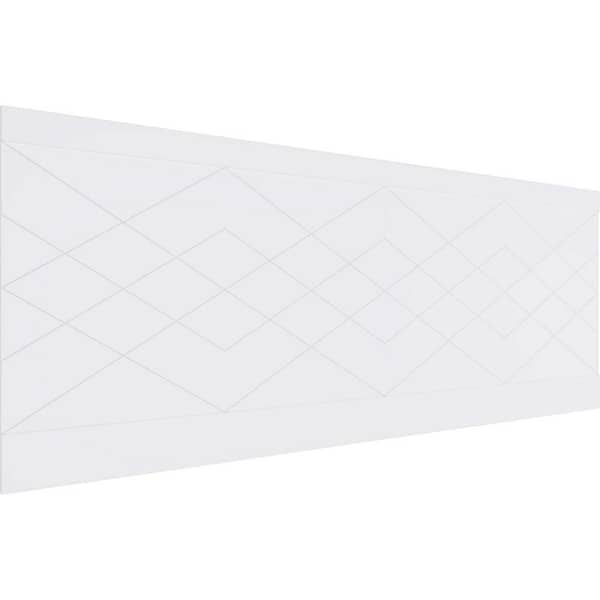 Ekena Millwork 36 in. H x 94-1/2 in. W 23.64 sq. ft. Diamond Argyle PVC Wainscot Paneling Kit